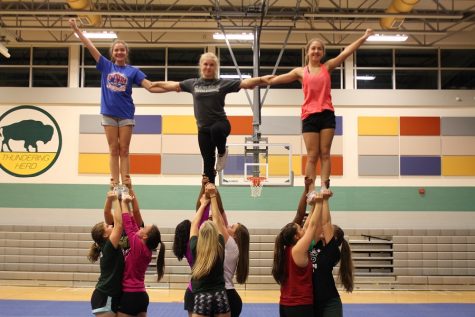 Winter cheerleading cheers into the new season