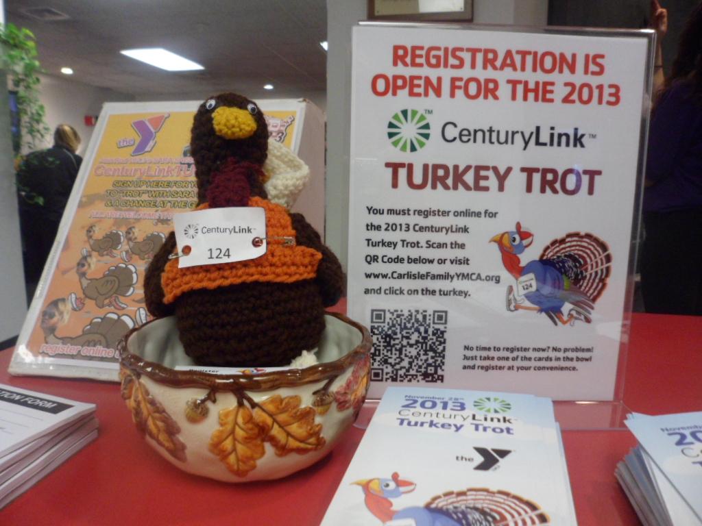 The annual Turkey Trot race is sponsored by the YMCA.