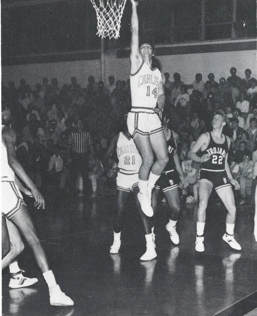 Jeff Lebo goes up for a layup during his 1985 season with the Carlisle Thundering Herd.