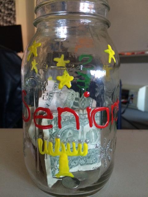 The donation jars, found in English classrooms, benefit Adopt a Familys cause.