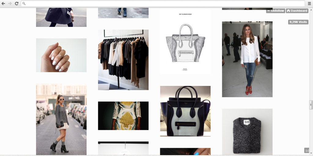 Fashion blogs that show off popular fashions can be found all over Tumblr. 