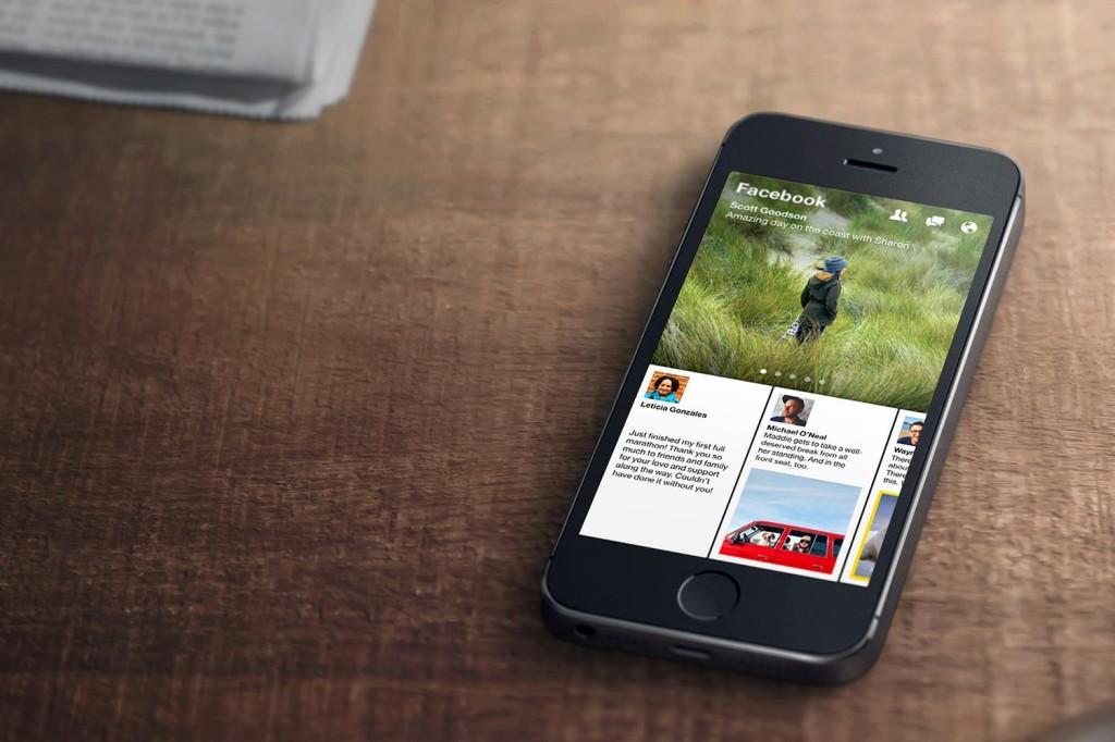 Facebook's latest app features news and updates from a plethora of professional sources.