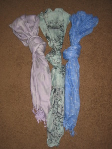 Keep your neck warm while keeping your style hot with these long, wrap able scarves.