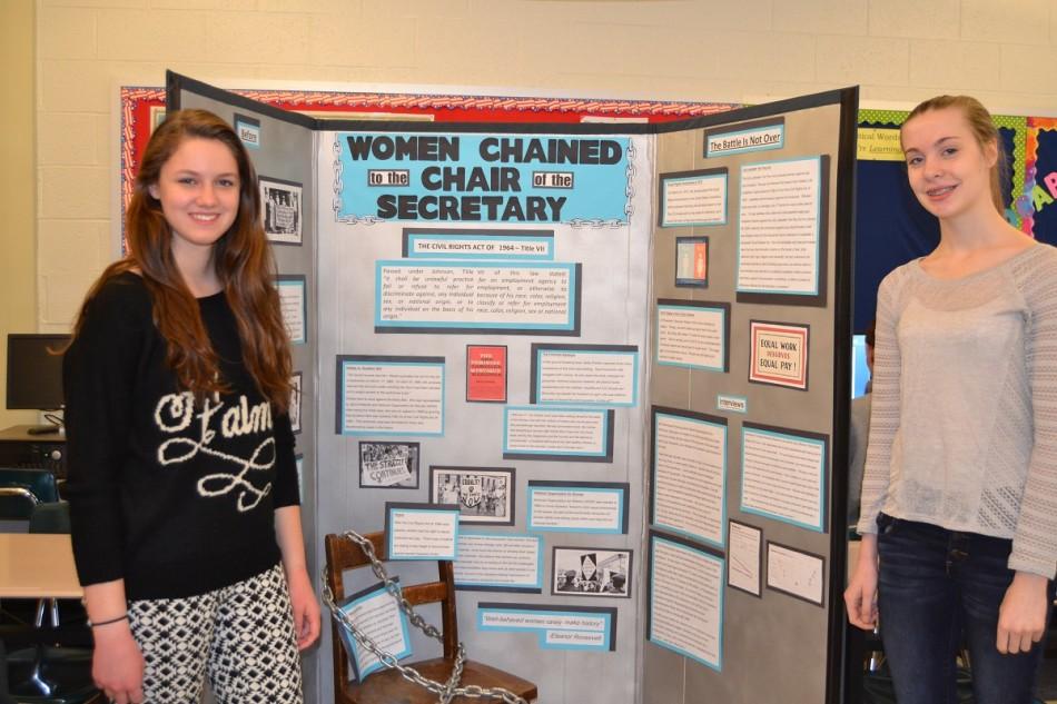 Freshman Kaylie Dawson and Sophie Lane have advanced to the regional NHD competition on March 1.
