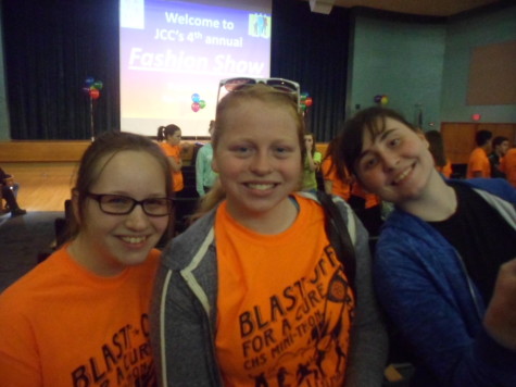 Juniors Madi Corl, Tiffany Smith, and Lea Cobaugh are wearing their Mini-Thon shirts, waiting for the event to begin.