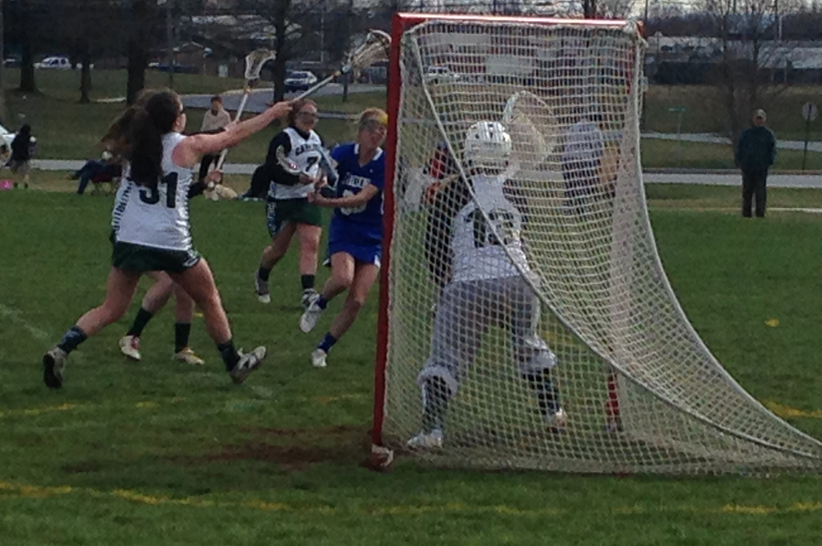 Both boys and girls lacrosse teams are having very strong seasons.  In the photo above, Lady Herd members Alexa Seras and Taylor Shughart stopped Lower Dauphin from scoring. 