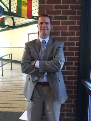 Walt Bond, the new ninth grade principal, was formerly a social studies teacher at Wilson Middle School.