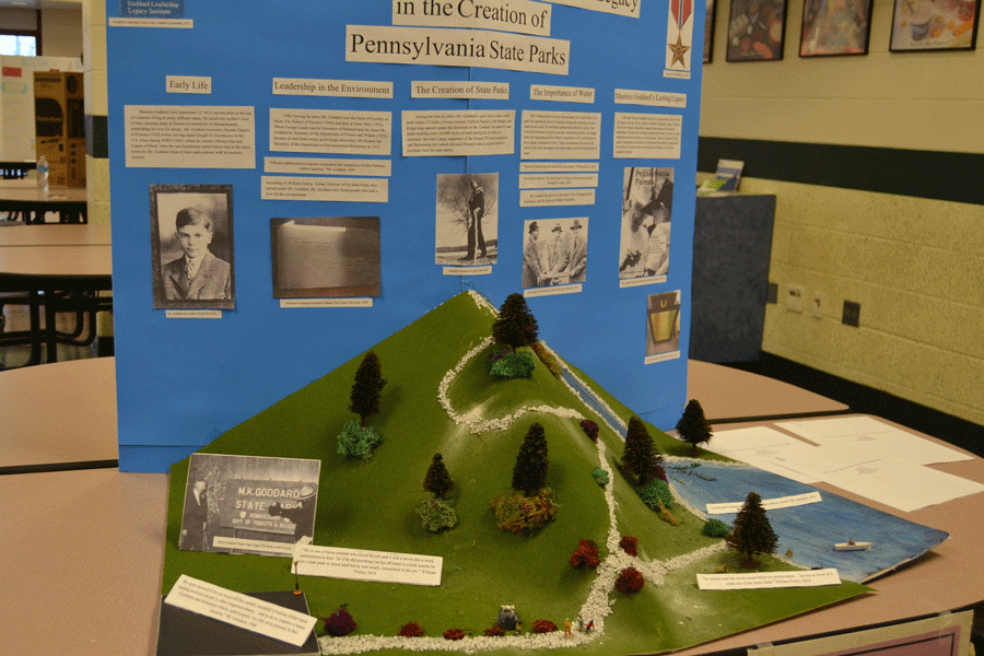 Exhibits like this will be displayed at the regional National History Day Saturday March 7. 