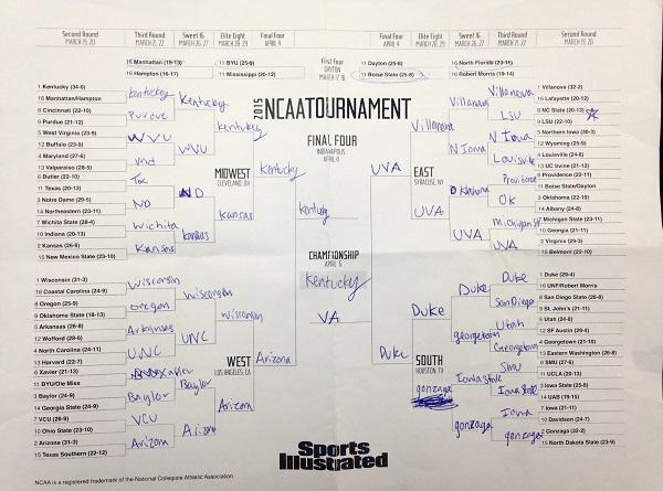 Is your bracket busted too? With Kentucky out of the Tournament, who will win?