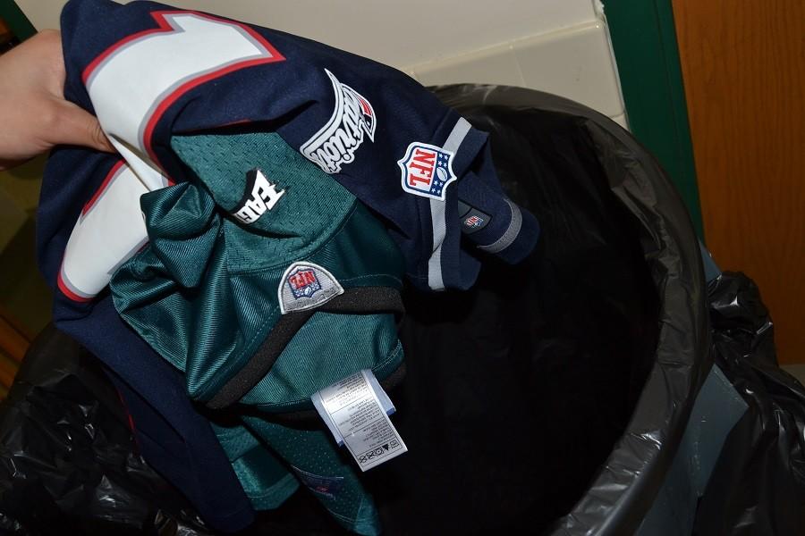 Throwing away jerseys may be a common thing to do this upcoming season as players are traded. 