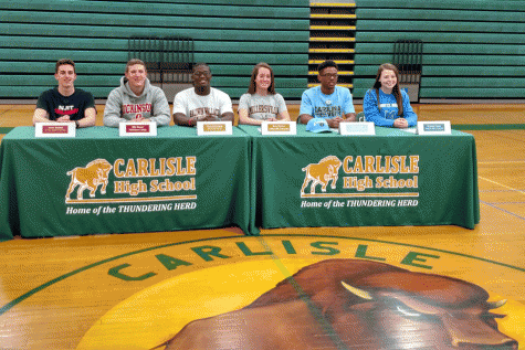 Six seniors signed letters of intent at Spring Signing Day