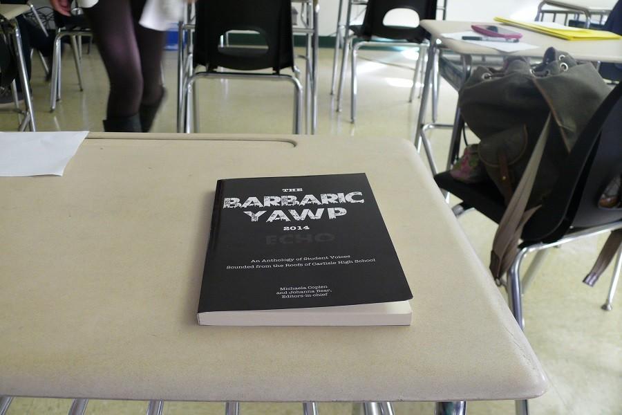 Seen here is a previous years addition of YAWP, one of two creative writing publications at CHS.