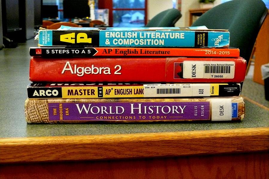 More students will be looking for these textbooks as changes are being made to the entrance requirements for AP and Honors classes.