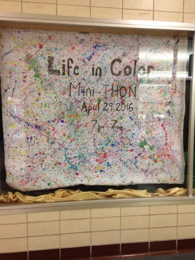 This years Mini-THON theme will be Life in Color, and it will be held on April 29 2016.