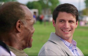 James Lafferty from One Tree Hill portrays Jimmy Adams along side actor Danny Glover in Waffle Street. 