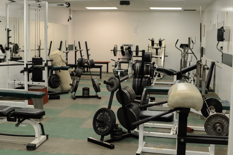 CHS athletes often times use the training room to strengthen and prepare for sports. 