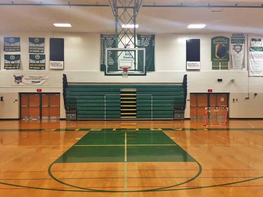 Winter storm Jonas left the Gene Evans gym empty, due to sports cancellations.
