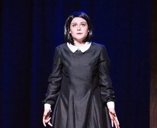 Ellen Diehl performing in the CHS musical, "The Addams Family" as Wednesday Addams last year. 