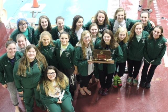 CHS Girls swim team at the Dover Invitational last season. 