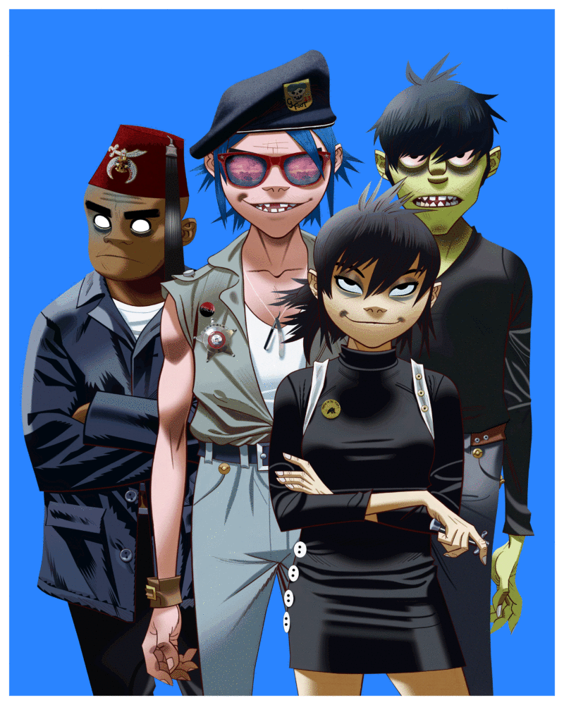 Gorillaz+new+album+debuts+new+art.