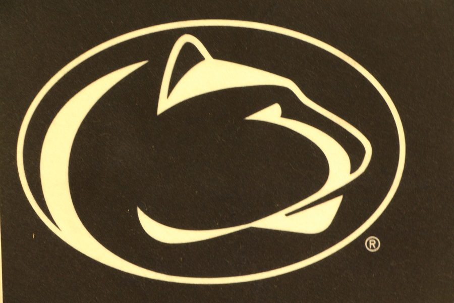 The Penn State logo, printed on an official pennant from the school. Penn State University offers dual enrollment courses for juniors and seniors at CHS.