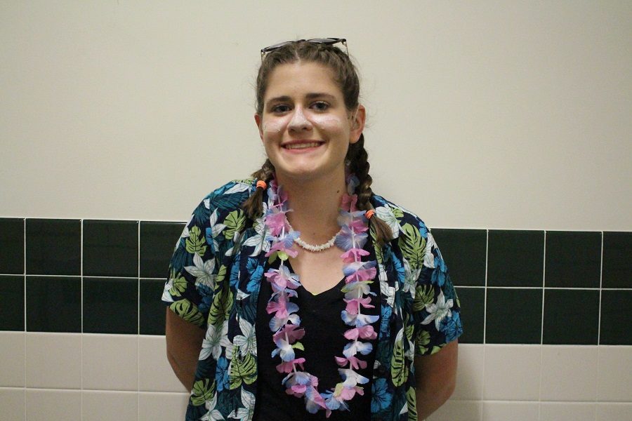 Junior Vera Erfle said, "It is exciting to see everyone participating and the creativity within the costumes." Erfle showed off her spirit every day.