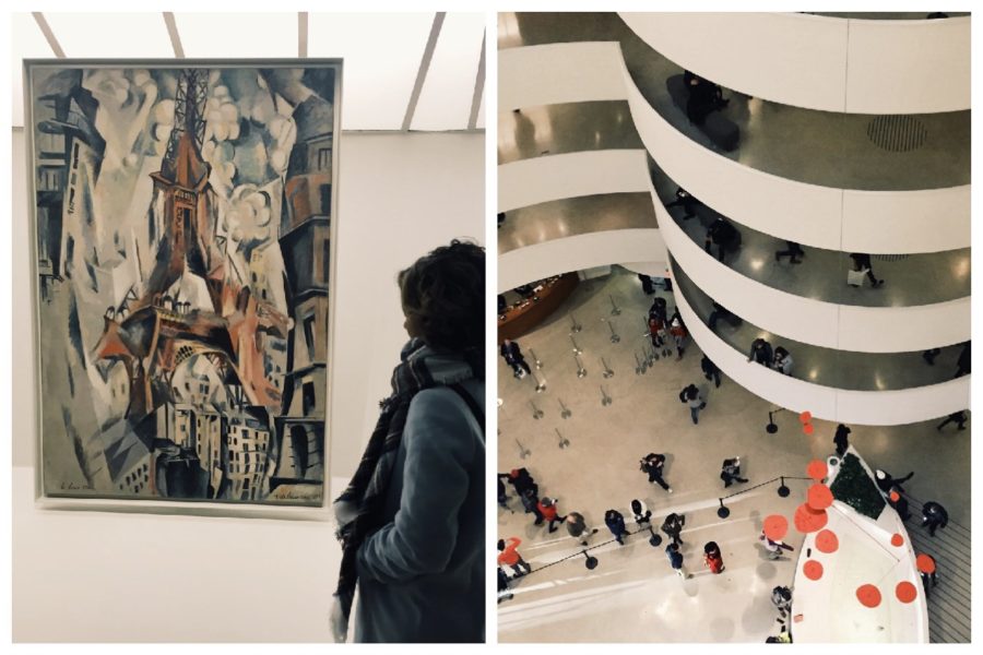 Some of the artwork found at the Guggenheim Museum. The Guggenheim is one of the three museums students will visit on the trip.