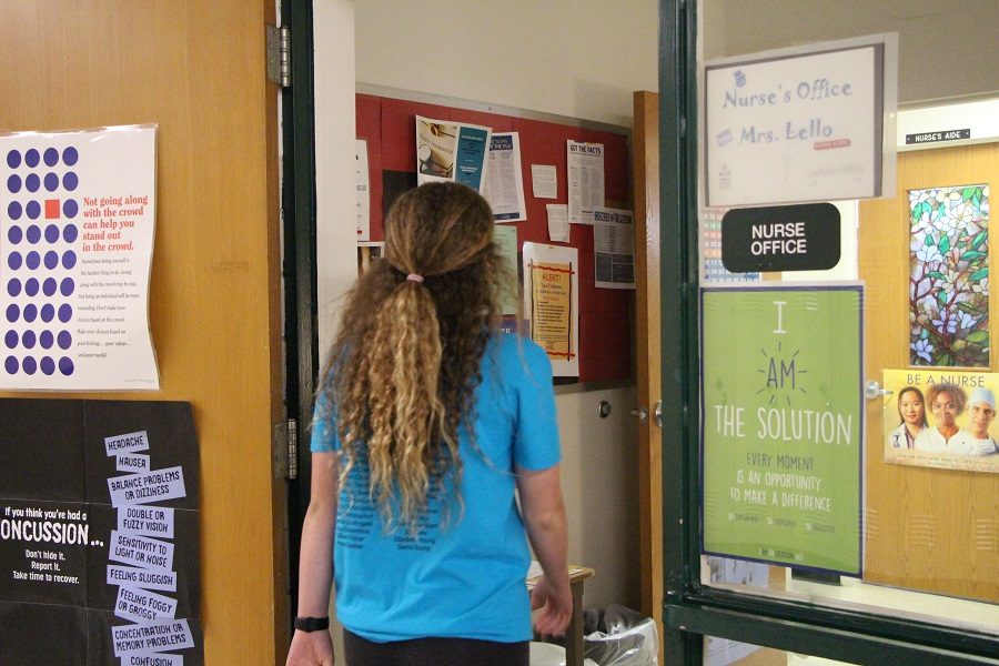 A student enters the nurses office at CHS.  In order to graduate you must get a physical and submit it to the nurse.