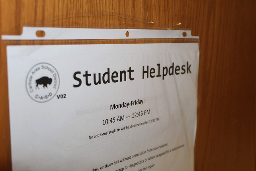 The Student Helpdesk is located at room VO2. The Helpdesk serves both students and teachers.