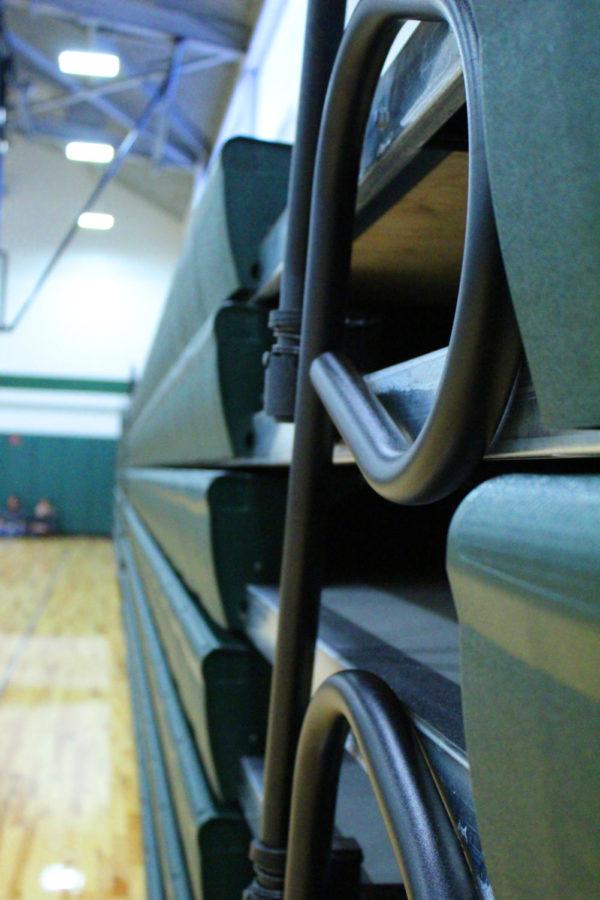 Even the bleachers of the McGowan gym are new and renovated, providing excitement to sporting events for the upcoming months. 