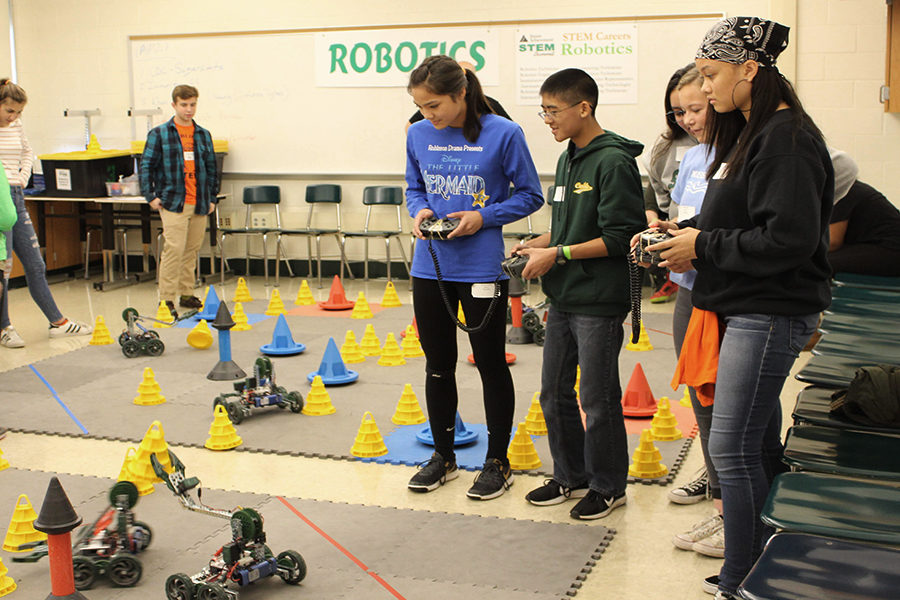 The class of 2022 learned about science, technology, engineering, and math through experiments and remote control robots.