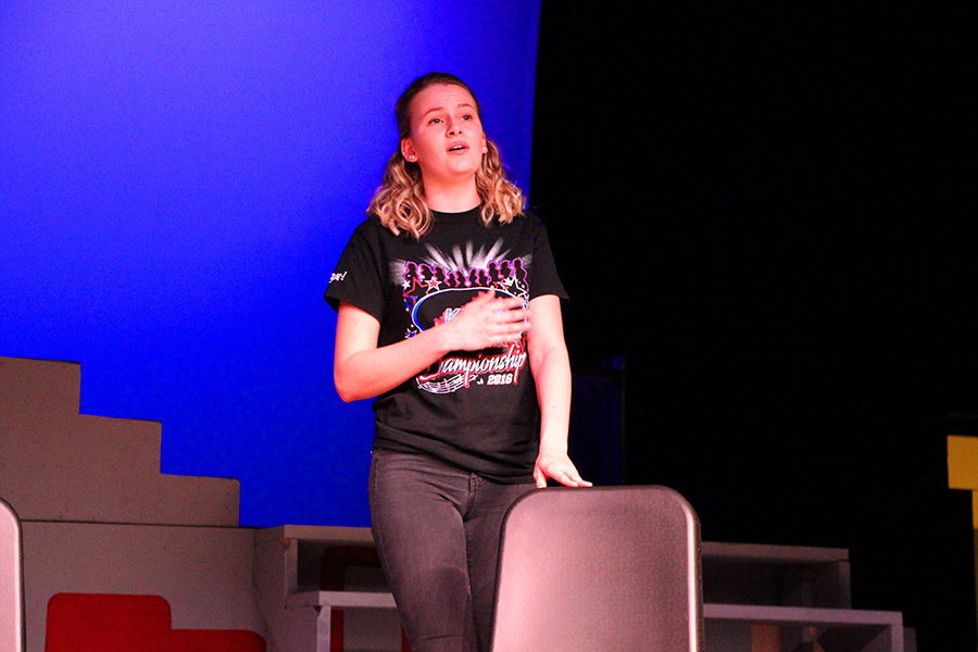 "I've really grown in my acting and singing," said junior Ashlyn Ashmore. "Overall I just love performing even more." Ashmore is playing one of the lead roles, Sandy.