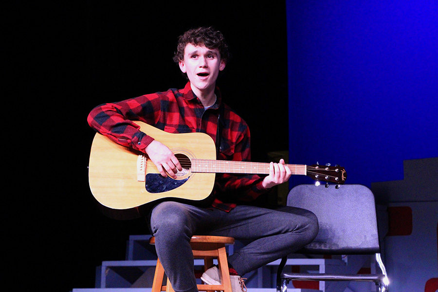 "I like the musical because I'm able to portray a kid from the 50s and develop my own perception of who my character is," said senior Nick Otto. Otto is playing the role of Doody, Frenchie's love interest. 