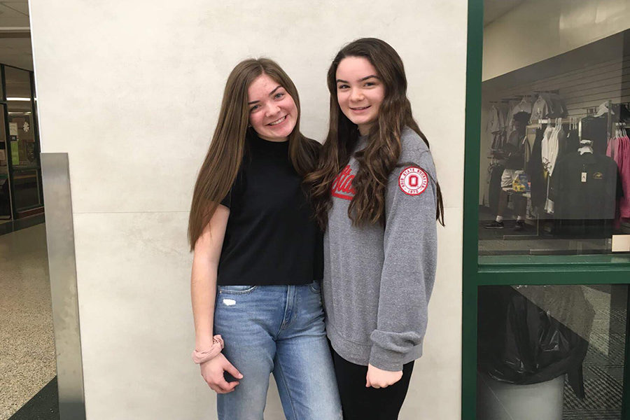 The Purdy Sisters - 
Genia and Abby Purdy appreciate having a sibling at CHS because when they need something, they can usually get it from each other.

