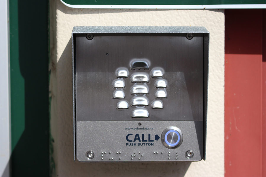 Call boxes were recently added to the CHS security system, as a result of laws passed by the Pennsylvania state government.