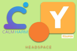 Calmharm, Youper, and Headspace are three apps that can help to improve your day to day life and mental health awareness.