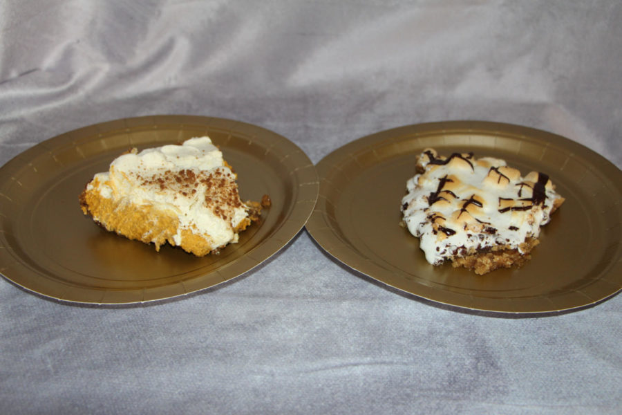 Both of these lovely slices of pie are from Pie Haus, located in Carlisle, PA. The one on the left is a pumpkin mousse and the one on the right is a s'mores pie. Your mouth will water when you see them.