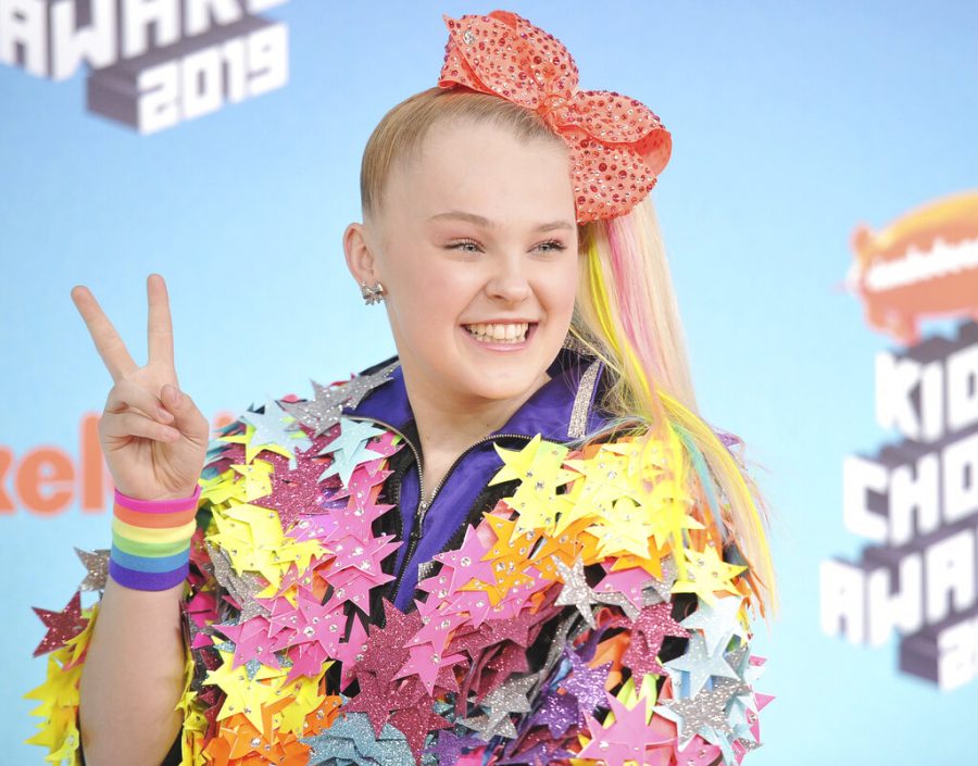 FINDING PEACE: JoJo Siwa arrives at the Nickelodeon Kids Choice Awards on Saturday, March 23, 2019, at the Galen Center in Los Angeles. Siwa recently came out as a member of the LGBTQ community. 