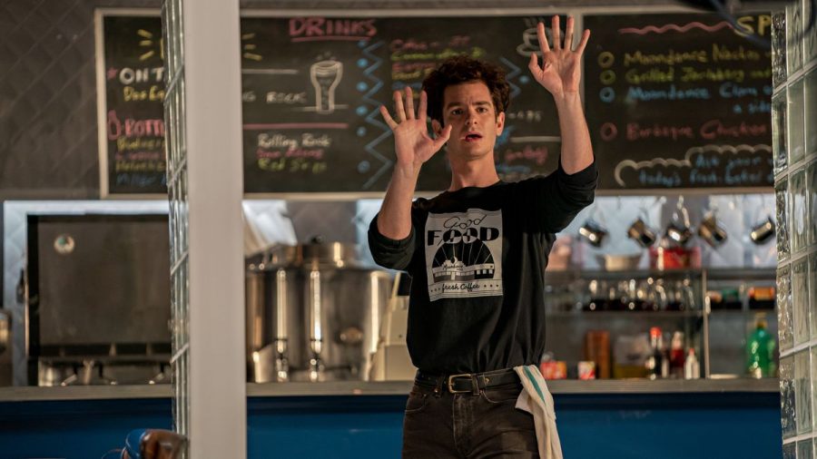 BRACE FOR THE BOOM:  Andrew Garfield brings playwright Jonathan Larson to life in the Netflix original film, Tick, Tick...BOOM! Larson is most famously known for his musical, Rent.
