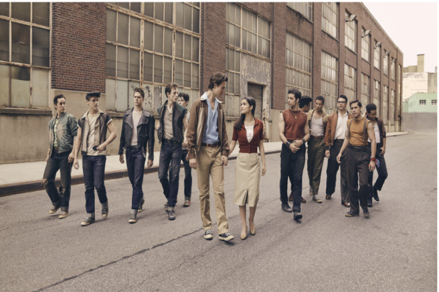 WEST SIDE STORY: The movies cast poses from a promo pic. The reimagining of Romeo & Juliet lighted up the screen in an exhilarating experience. 
