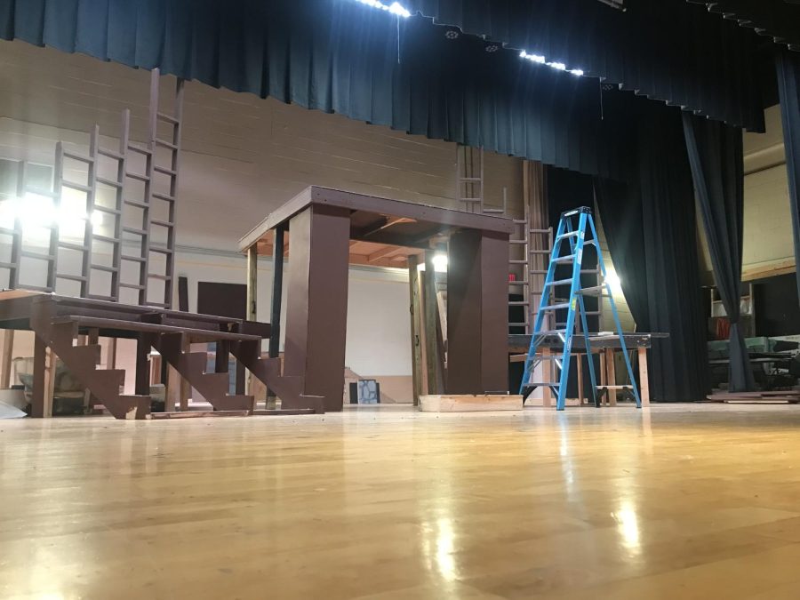 COUNTING DOWN THE DAYS: The Swartz auditorium is setting the stage for A Midsummer Nights Dream.