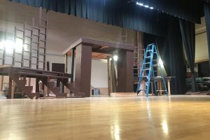 COUNTING DOWN THE DAYS: The Swartz auditorium is setting the stage for A Midsummer Nights Dream.