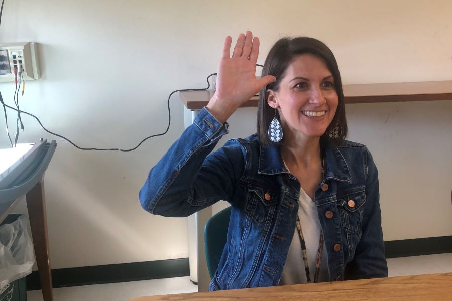 MOST LIKELY TO BE MISTAKEN FOR A STUDENT: Mrs. Gogoj
"The first time I saw Mrs. Gogoj, I genuinely thought she was a student. I was very surprised when I heard I was supposed to check in with her and saw "Mrs" and had "art teacher" on her nametag" - Senior Camera Bailey