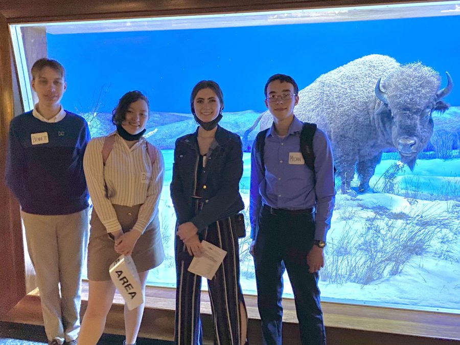 ARE YOU SMARTER THAN A BISON? The CHS Quiz Bowl team poses next to a bison at the State Museum in Harrisburg, where the team placed 5th in the Pennsylvania State Academic Competition. The team will be representing Carlisle in the National Finals in Atlanta this weekend and they need your help. Check out our story to learn more about their upcoming trivia night. 