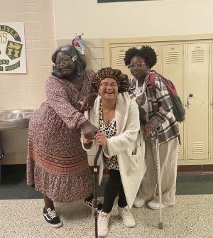 Kelina Ellis-King (left), Natalya Maggiore (center), and Savawn Martin (right) are prepared for an intense round of Bingo.