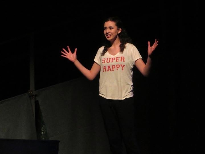 Fran Bixby performing with Shakespeare Troupe during her time at CHS. 