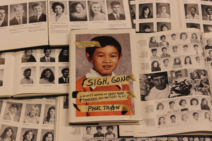 Phuc Trans book among a plethora of Carlisle High School Yearbooks. 