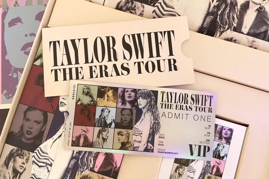 ITS BEEN A LONG TIME COMING: The Eras Tour box sent out to those with VIP tickets