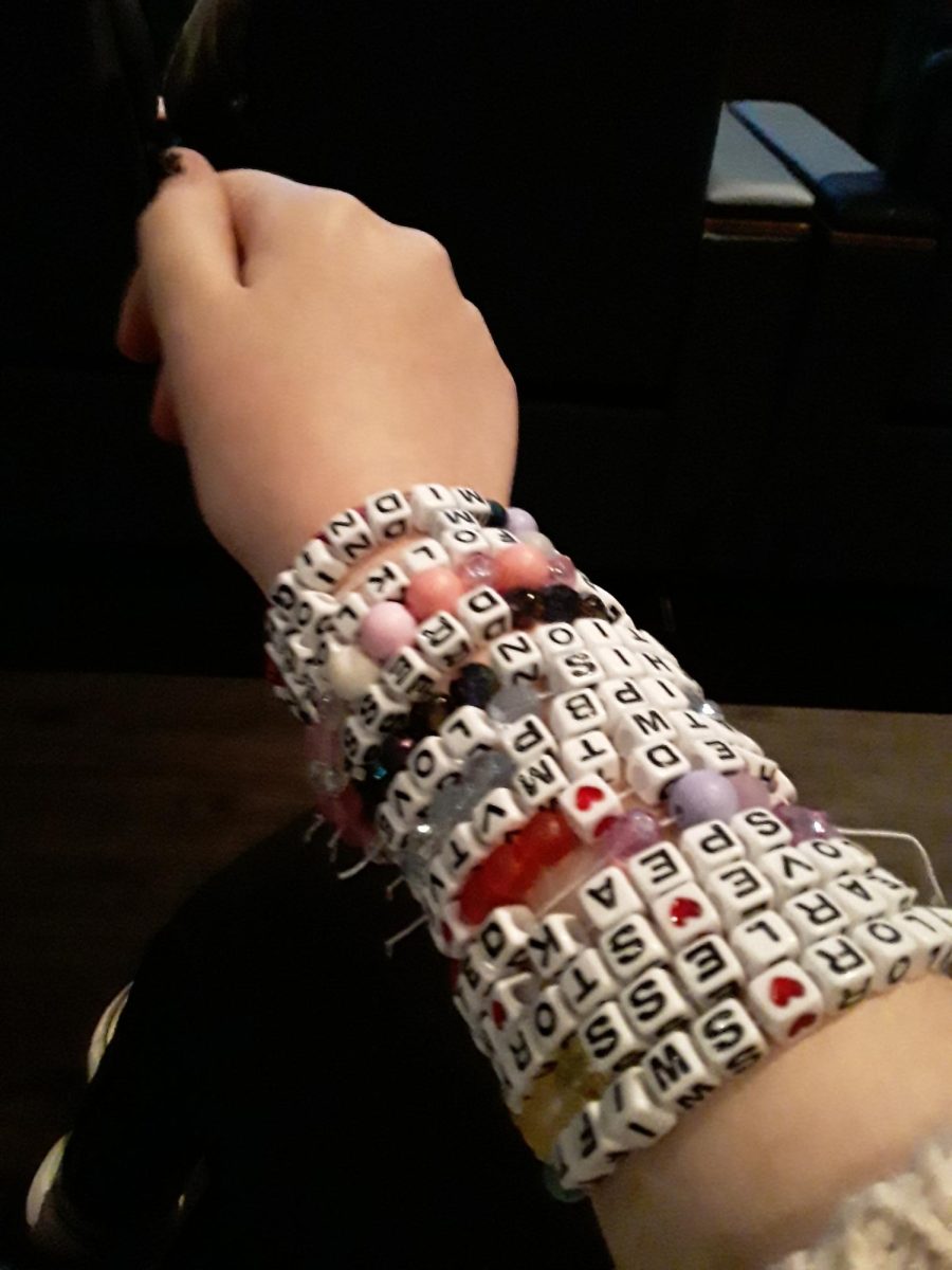 MAKE THE FRIENDSHIP BRACELETS: Sophie Haque, freshman, has followed Taylor Swift's advice
