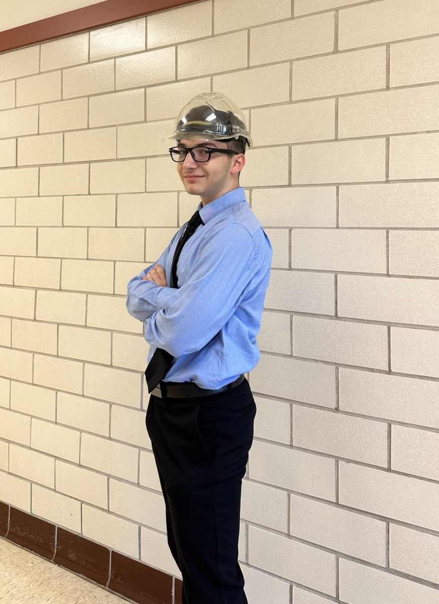 Junior Daris Dedic puts on his hard hat and dreams of aerospace engineering!